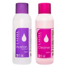 La Lill czysty ACETON do usuwania hybrydy żelu 500ml, odtłuszczacz CLEANER do paznokci żelu, 500ml