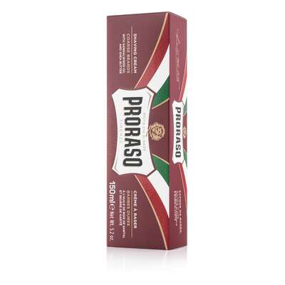 PRORASO Krem do golenia dla twardego zarostu, Linia Czerwona, 150ml