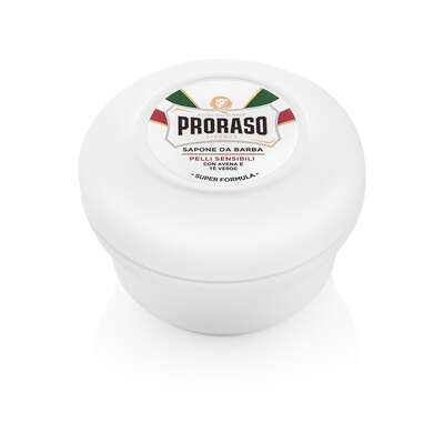 PRORASO Mydło do golenia do skóry wrażliwej, linia biała, 150ml