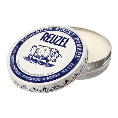 REUZEL Clay Matte Pomade Pig 113g Pomada Włóknista - Granatowa