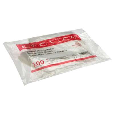 Efalock Rękawiczki jednorazowe, przezroczyste, męskie, 100 sztuk