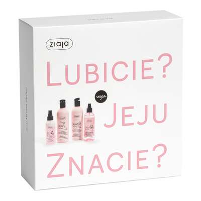 ZIAJA JEJU RÓŻOWA Zestaw Kosmetyków do pielęgnacji ciała i włosów
