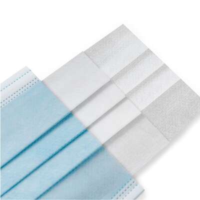 Maseczka ochronna maska 3 warstwowa niebieska 50 sztuk