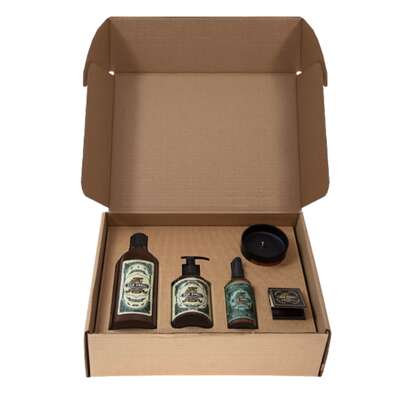 PAN DRWAL Harpy Gift Box - Zestaw Prezentowy naturalnych kosmetyków do włosów, brody i ciała dla mężczyzn