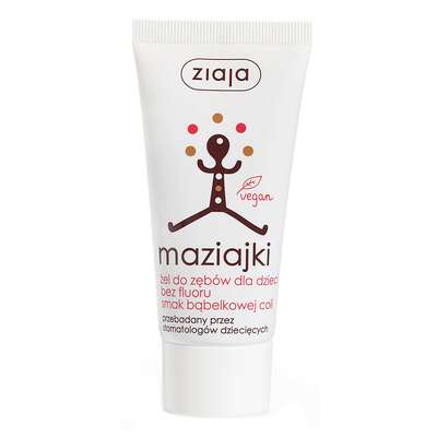 ZIAJA MAZIAJKI Żelowa pasta do zębów dla dzieci COLA 50ml