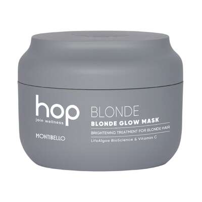 Montibello HOP Blonde Glow Rozświetlająca maska do włosów rozjaśnianych i blond, 200ml
