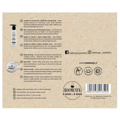 ROOMCAYS Zestaw do brody - Szampon do brody + Balsam do brody