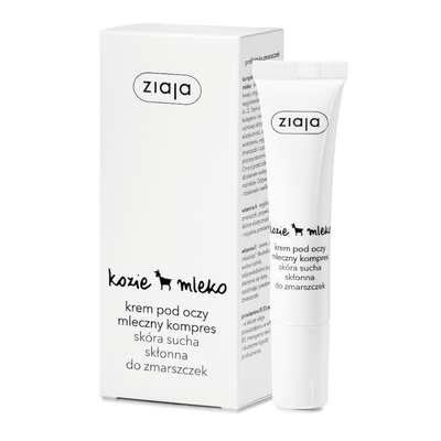Ziaja Kozie Mleko, krem pod oczy skóra sucha ze skłonnością do zmarszczek, 15ml