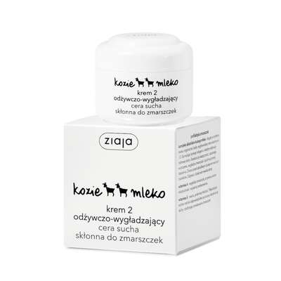 Ziaja Kozie Mleko, krem 2 odżywianie wygładzanie, cera sucha i skłonna do zmarszczek, 50ml