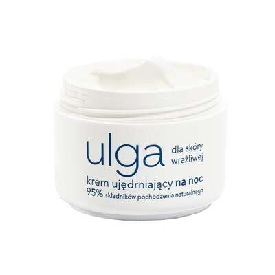 Ziaja Ulga dla skóry wrażliwej, krem do twarzy ujędrniający na noc redukujący podrażnienia, 50ml