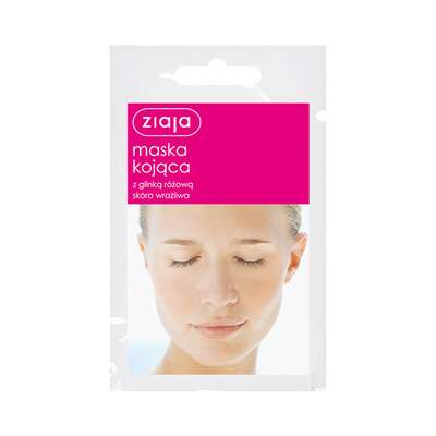 Ziaja Maska kojąca z glinką różową, saszetka, 7ml